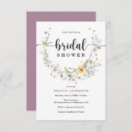 Cartão de Chá de panela Russo de Flor Selvagem