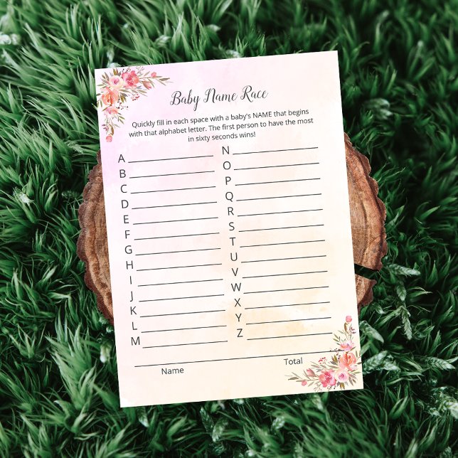 Cartão de Chá de Raça para Nomes de Bebês de Elefa (Criador carregado)