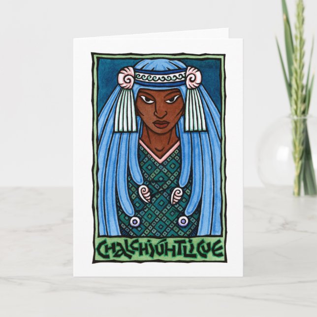 Cartão de Chalchiuhtlicue (Frente)
