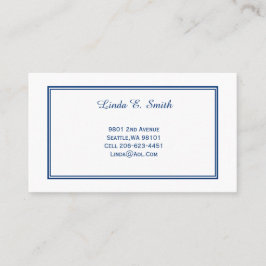 Cartão de Chamada de Bordado Clássico