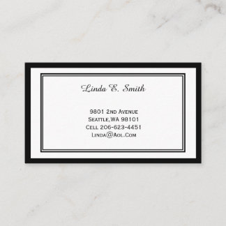 Cartão de Chamada de Bordado Clássico