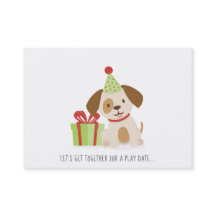 Cartão de Chamada de Data de Brincadeira de Aniver