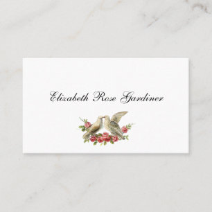 Cartão de Chamada de Doves Vitorianos