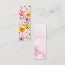 Cartão de Chamada de Mini Marcador de Primavera de