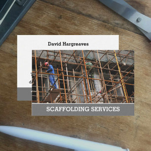Cartão de Chamada do Scaffolding Services.