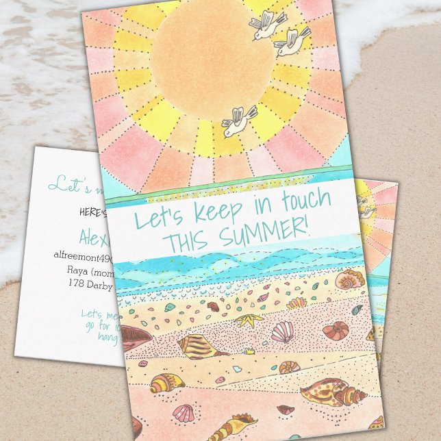 Cartão de Chamada para Classmates de Verão (Criador carregado)