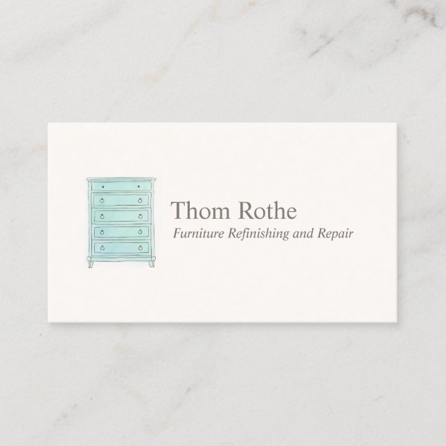 Cartão de Chamada Refinador de Mobiliário (Frente)