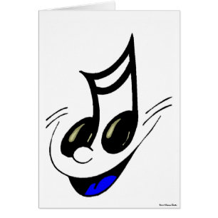 Cartão de Chave de Música Feliz
