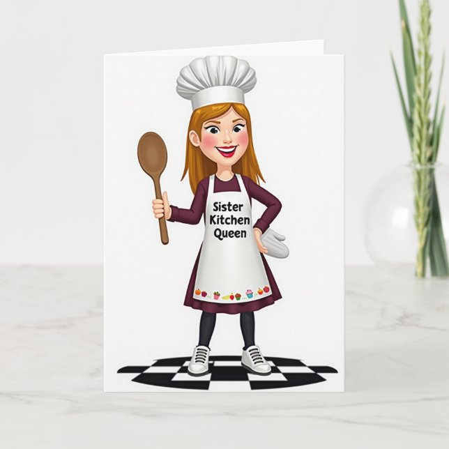 Cartão de Chef do Dia das Mães (Frente)