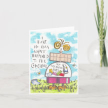 Cartão de Chocolate