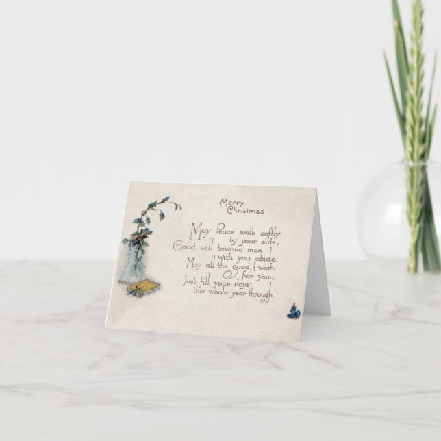 Cartão de Chrismas do vintage (Frente)