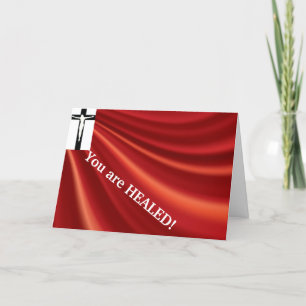 Cartão de cicatrização cristão