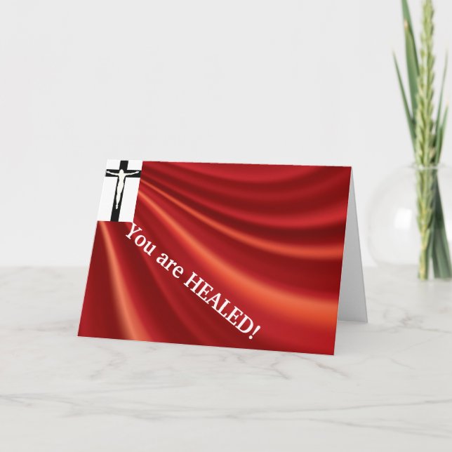 Cartão de cicatrização cristão (Frente)