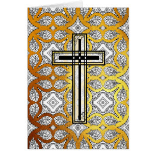 Cartão de citação de Páscoa Cruzada Religiosa