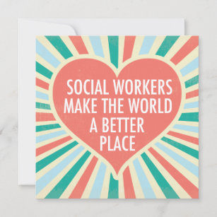 Cartão de citação do trabalhador social inspiracio