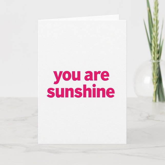 Cartão de Citação Minimalista Sunshine (Frente)