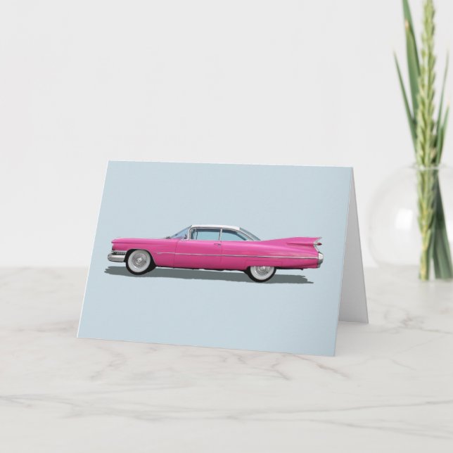 CARTÃO DE CLASSE DE ANIVERSÁRIO DE CARRO CLÁSSICO  (Frente)