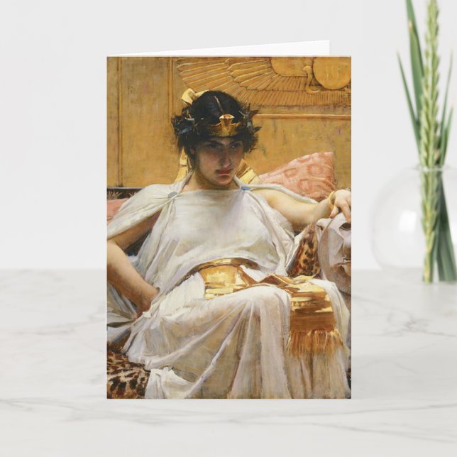 Cartão de Cleopatra do Waterhouse (Frente)