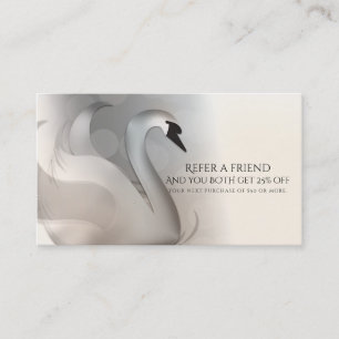 Cartão de Cliente de Referência de Amigo Elegante