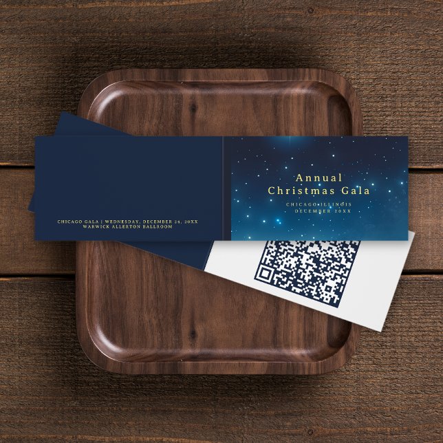 Cartão de Código de QR de Feriado de Natal dobrado (Christmas Holiday QR Code Folded Card (multiple shown))