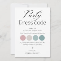 Cartão de código de vestimenta, Insert de traje de