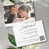 cartão de código qr da foto de casamento do elopet