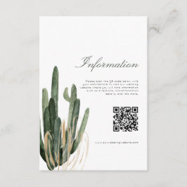 Cartão de Código QR de Informações de Casamento de