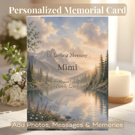 Cartão de Código QR de Memorial Personalizado | Qu