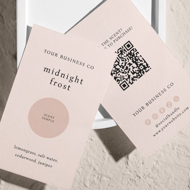 Cartão de Código QR do Fragrante do Fragrante de A (Criador carregado)