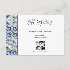 Cartão de código QR do Registro de Presentes de Ca