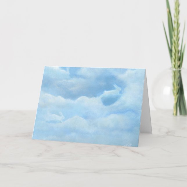 Cartão de Coelho Bunny (Frente)