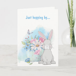 Cartão de Coelho Bunny para Qualquer Ocasião com F