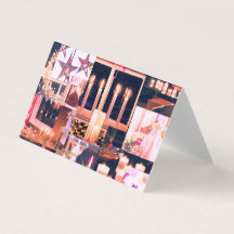 Cartão de Colagem de Decorações de Natal Rustic Ho