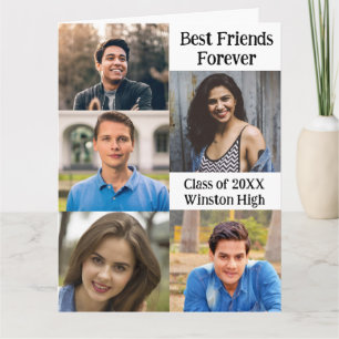Cartão de Colagem de Fotos dos Melhores Amigos da 