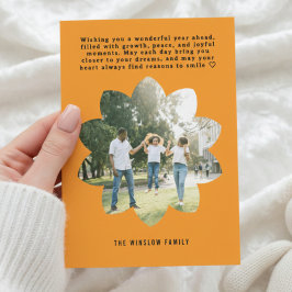 Cartão de Colagem de Fotos Moderno Feliz Ano Novo