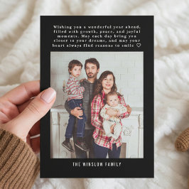 Cartão de Colagem de Fotos Moderno Feliz Ano Novo 