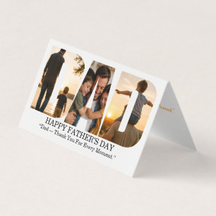 Cartão de Colagem de Fotos Personalizado do Dia do