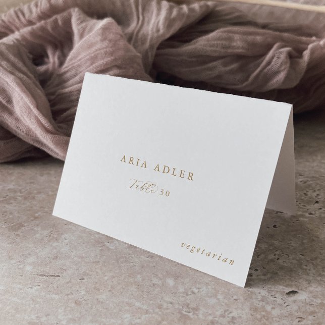 Cartão de Colocação de Opção de Menu de Casamento  (Criador carregado)