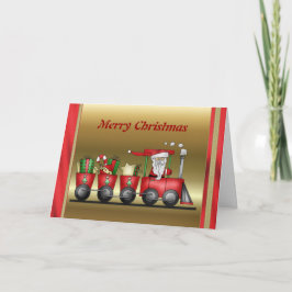 Cartão de comboio de Natal