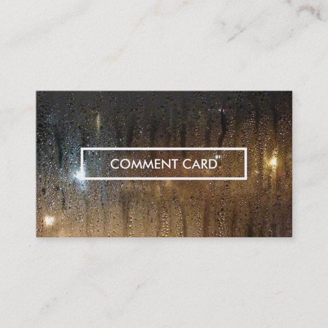 cartão de comentário à chuva no outono (Frente)