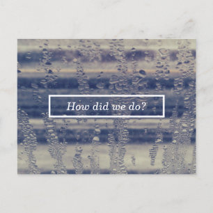 cartão de comentário da janela de inverno