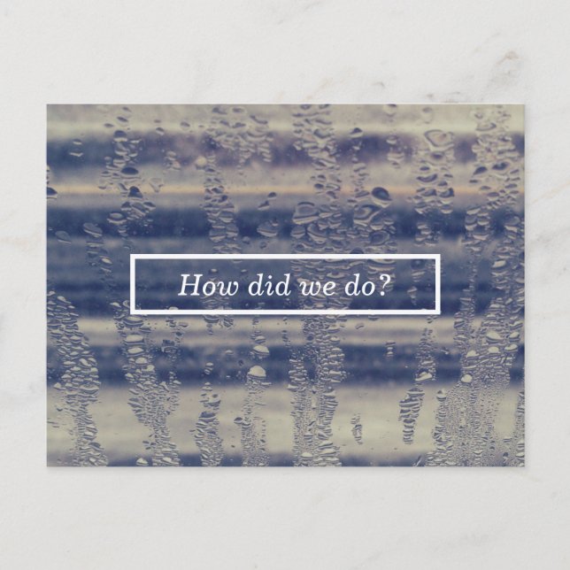 cartão de comentário da janela de inverno (Frente)