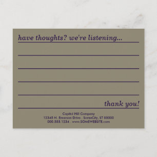 cartão de comentário do estilo emo