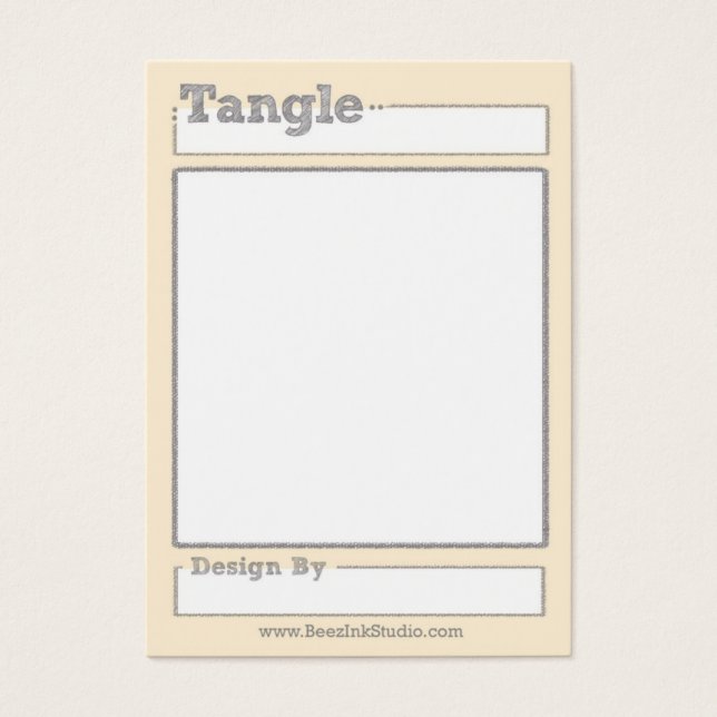 Cartão de Comércio Tangle (Frente)