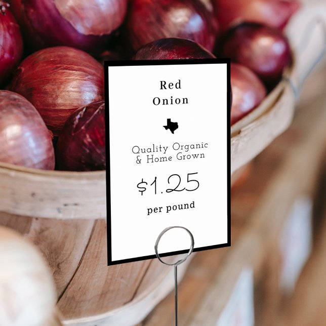 Cartão de Comida do Mercado Texas Farmers (Criador carregado)