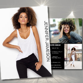 Cartão de Comp de Ator Modelo | 3 Fotos