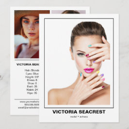 Cartão de Comp Modelo de 4 Lados com Dupla Face Bo