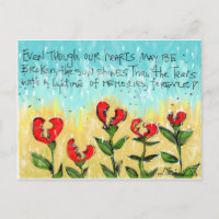 Cartão de compaixão pensado e criativo