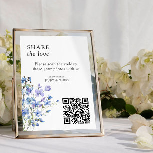 Cartão de Compartilhamento de Fotos do Código QR d