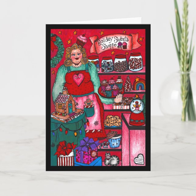 Cartão de compra de doces de férias (Frente)